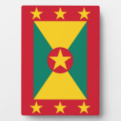 Grenada vlag fotoplaat (voorkant)
