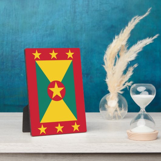Grenada vlag fotoplaat (Zijkant)