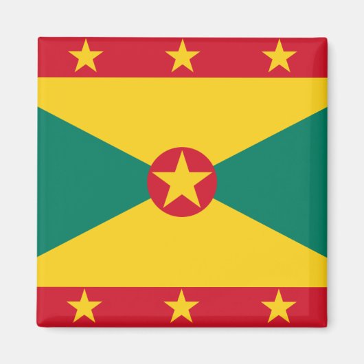 Grenada Vlag GD Magneet (Voorkant)
