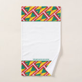 GRENADA VLAG Gepersonaliseerde Schrift WIT Bad Handdoek (Handdoek)