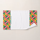 GRENADA VLAG Gepersonaliseerde Schrift WIT Bad Handdoek (Handdoek)