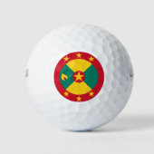 Grenada vlag golfballen (Voorkant)
