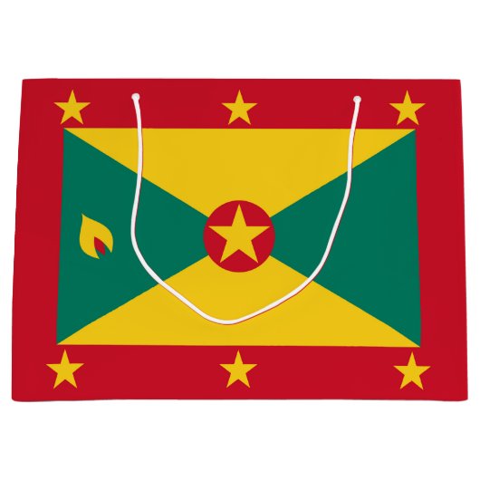 Grenada vlag groot cadeauzakje (Voorkant)