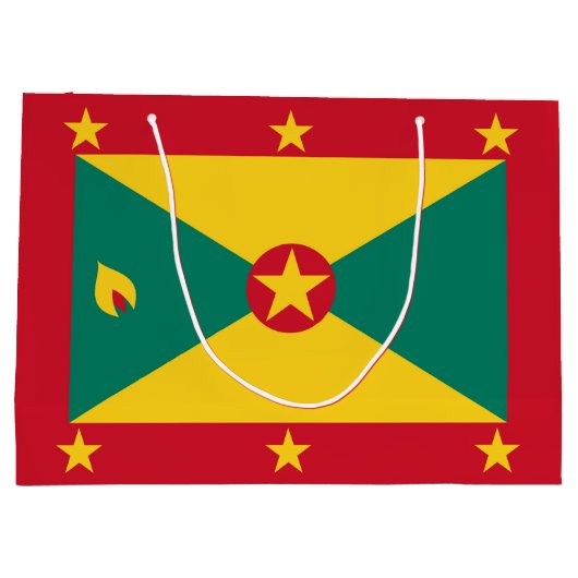 Grenada vlag groot cadeauzakje (Achterkant)