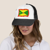 Grenada Vlag Hoed Trucker Pet (In situ)