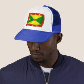 Grenada Vlag Hoed Trucker Pet (In situ)