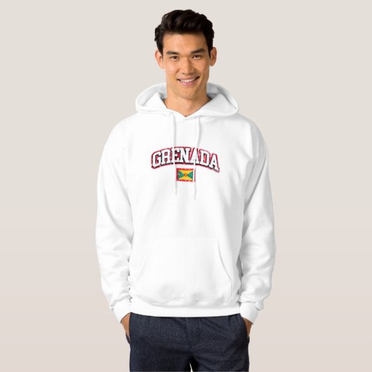 Grenada  vlag hoodie (Voorkant volledig)