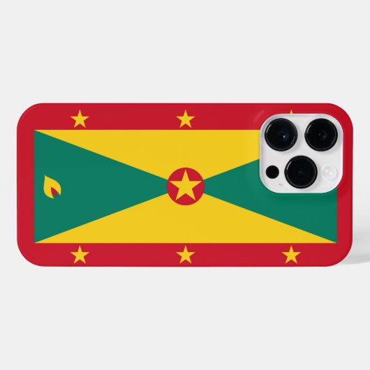 Grenada vlag iPhone hoesje (Achterkant horizontaal)