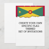 Grenada Vlag Kaart (Voorkant / Achterkant)