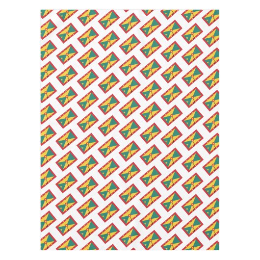 GRENADA VLAG KAART Patriottisch Grenadian Tafelkleed (Voorkant)