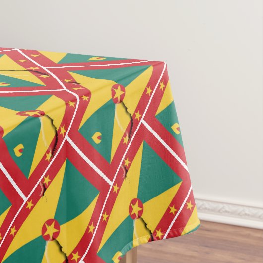 GRENADA VLAG KAART Stijlvol Patriottisch Tafelkleed (Voorbeeld)