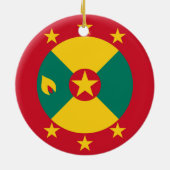 Grenada vlag keramisch ornament (Achterkant)