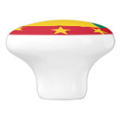 Grenada vlag keramische knop (Zijkant)