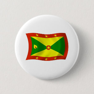 Grenada Vlag Knop Ronde Button 5,7 Cm