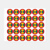 Grenada vlag labels (Vel)