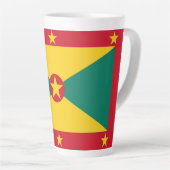 Grenada vlag latte mok (Rechterhoek)