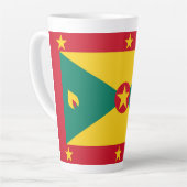 Grenada vlag latte mok (Linkerhoek)