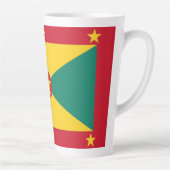 Grenada vlag latte mok (Rechts)