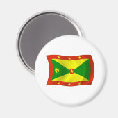 Grenada Vlag Magneet (Voorkant / Achterkant)