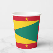Grenada vlag papieren bekers (Achterkant)