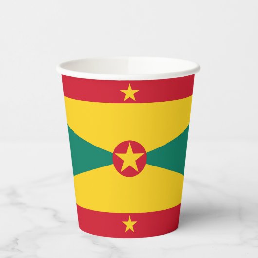 Grenada vlag papieren bekers (Links)