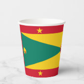 Grenada vlag papieren bekers (Voorkant)