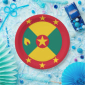 Grenada vlag papieren bordje (Feest)