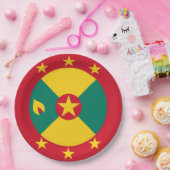 Grenada vlag papieren bordje (Feest)