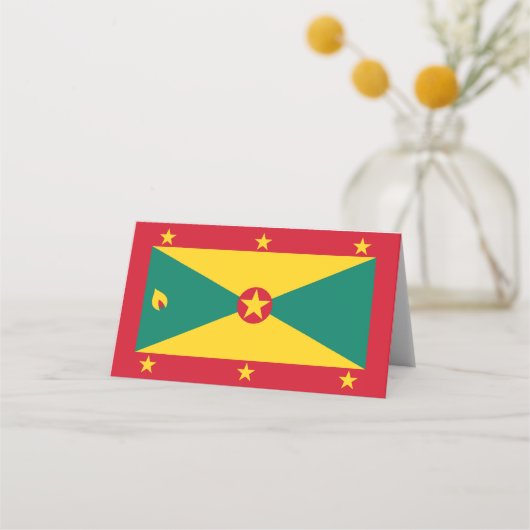 Grenada vlag plaatskaartje (Voorkant)