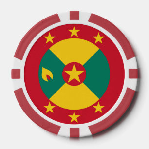 Grenada vlag poker chips