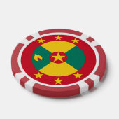 Grenada vlag poker chips (Enkel)