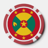 Grenada vlag poker chips (Achterkant)