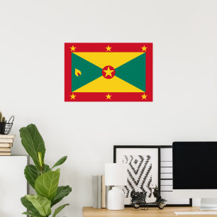 Grenada vlag poster
