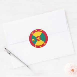 Grenada vlag ronde sticker