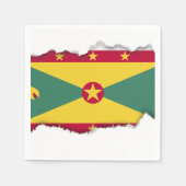 Grenada Vlag Servet (Voorkant)