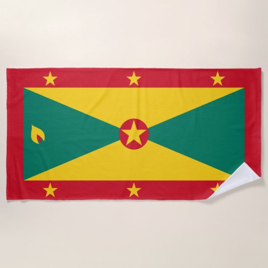 Grenada vlag strandlaken (Voorkant)