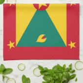 Grenada vlag theedoek (Gevouwen)