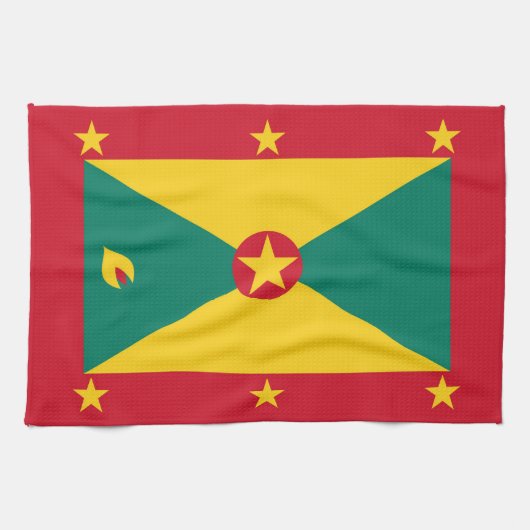 Grenada vlag theedoek (Horizontaal)