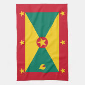 Grenada vlag theedoek (Verticaal)