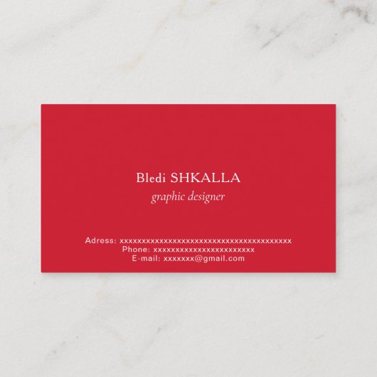 Grenada vlag visitekaartje (Achterkant)