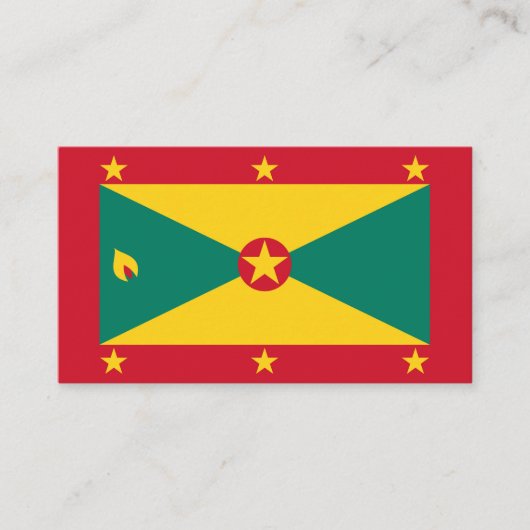 Grenada vlag visitekaartje (Voorkant)
