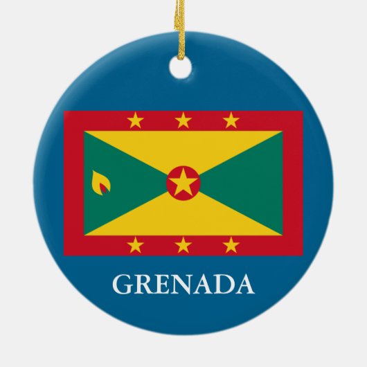 Grenada * Wapenschild Keramisch Ornament (Achterkant)