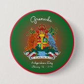 Grenada wapenstilstand ronde button 7,6 cm (Voorkant)