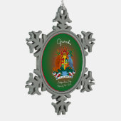Grenada wapenstilstand tin sneeuwvlok ornament (Links)
