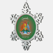 Grenada wapenstilstand tin sneeuwvlok ornament (Rechts)