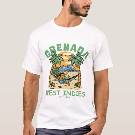 Grenada west indies t-shirt (Voorkant)