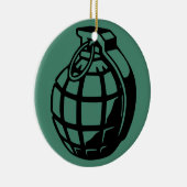 GRENADE KERAMISCH ORNAMENT (Rechts)