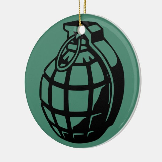 GRENADE KERAMISCH ORNAMENT (Links)