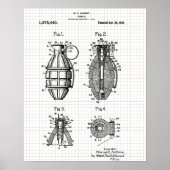  Grenade Patent Grid Poster (Voorkant)
