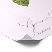 Grenade (Pomegranaat) van Pierre Redout Poster (Hoek)